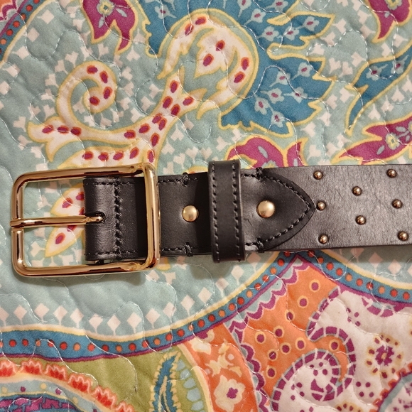 WORTH Genuine Leather Studded Belt Made in Italy | Size Large - Picture 6 of 14
